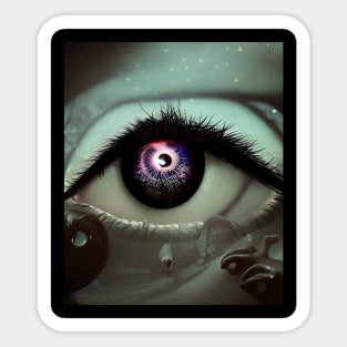 Trippy Melting Eye Sticker